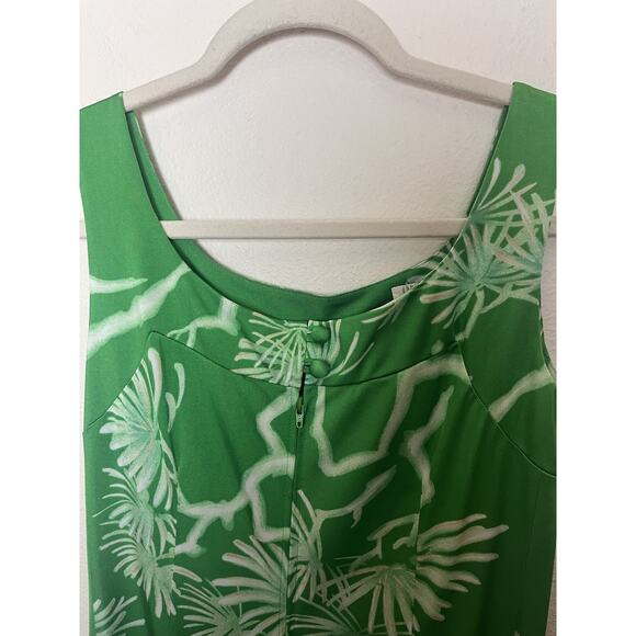 2pc Liberty House Kiyomi Vintage Sleeveless Dress & Jacket Top Green Maxi Small - Picture 5 of 13
